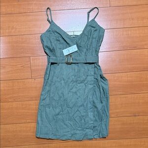LA HEARTS Green Sleeveless Dress